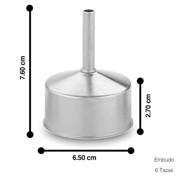 Embudo para Cafetera Italiana Bialetti y Turmix - 6 Tazas