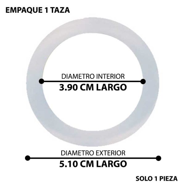 Empaque de Silicona Para Cafetera Italiana - 1 Taza