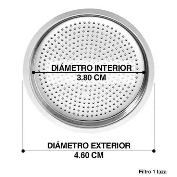 Filtro para Cafetera Italiana Bialetti y Turmix - 1 Taza