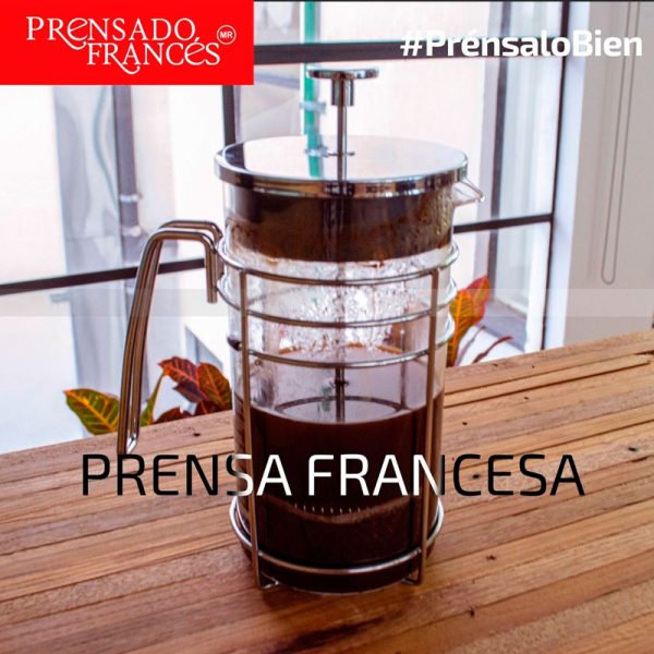 Cafetera Prensa Francesa Argento - 8 Tazas (1 Litro), Plata - Imagen 2